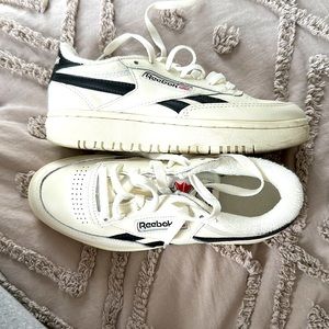 Reebok Club C Double White & Black Shoes